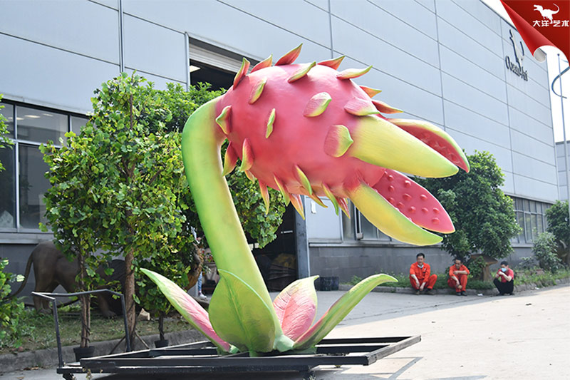 食人花，仿真火龍果，大型植物模型制作